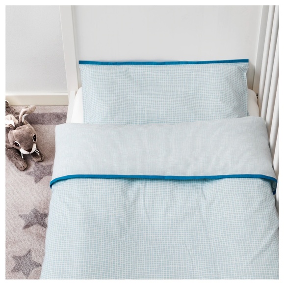 Ikea Other Turquoise Klammig Baby Bedding Set Poshmark